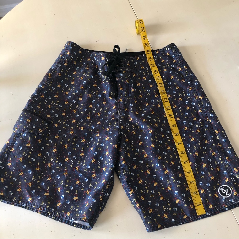 Ezekiel Black Floral Swim Trunks